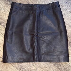 Nasty Gal Black Mini Leather Skirt